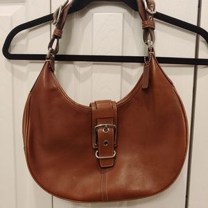 Tan Coach Shoulder Bag